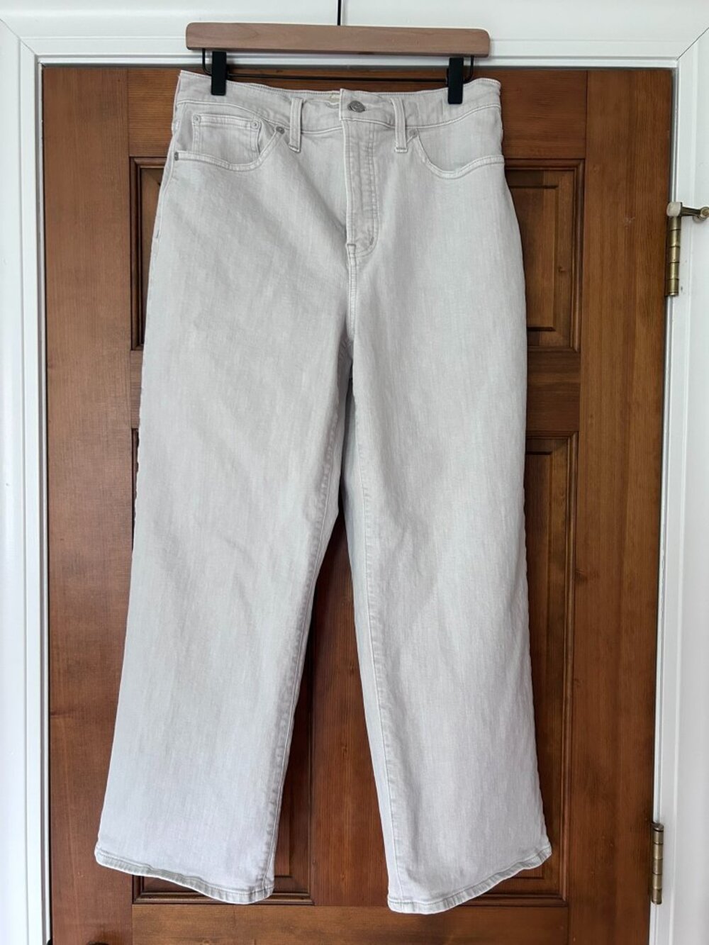 The Perfect Vintage Wide-Leg Crop Jean in Stone Denim